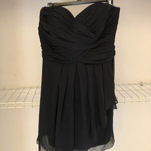 David’s Bridal Bridesmaid Black Dress